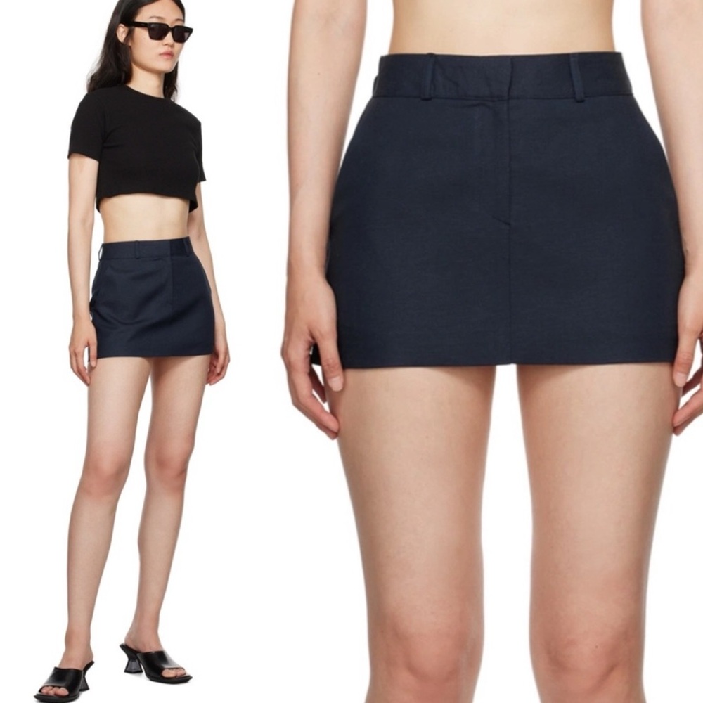 The Frankie Shop Navy Isle Mini Skirt